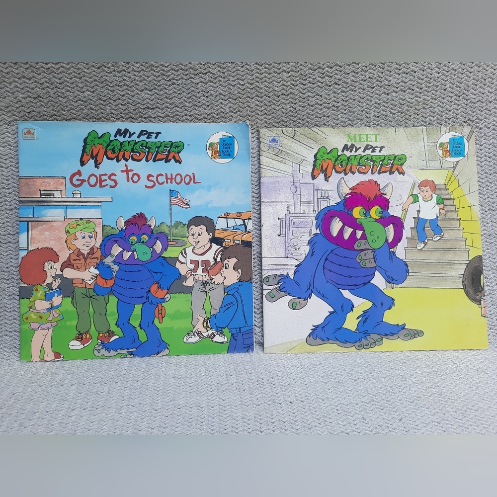 80s My Pet Monster Golden Books